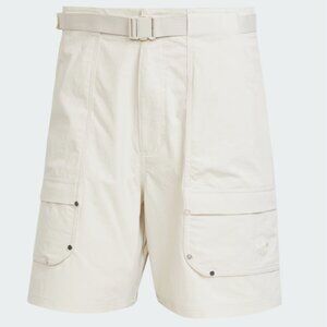 Adidas Men's Premium Essentials Utility Cargo Shorts JD5883 Beige SZ M